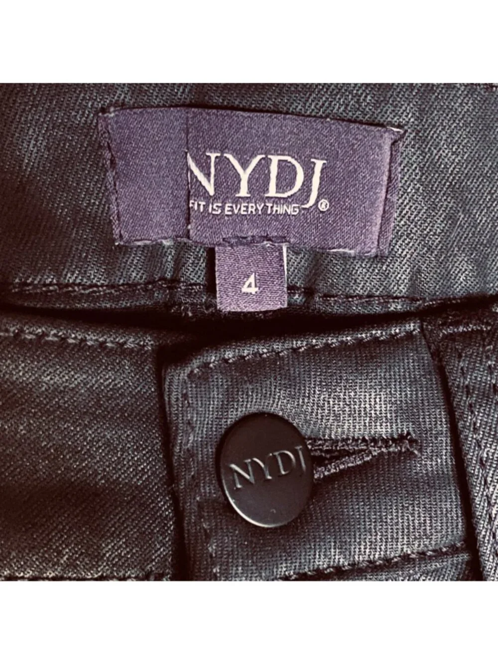NYDJ Not Your Daughters Jeans Size 4 Black Ami Skinny Legging Stretch Lift Tuck - Picture 11 of 14